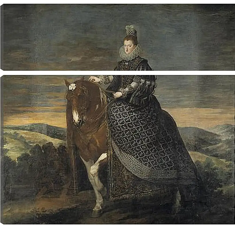 Модульная картина - Queen Margarita de Austria wife of Felipe III. Диего Веласкес