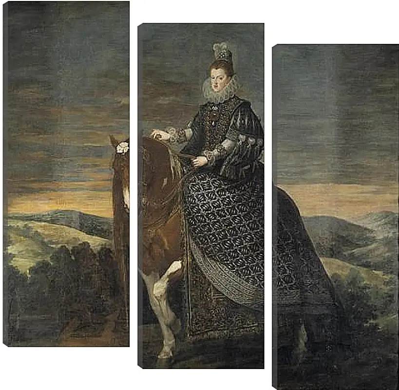 Модульная картина - Queen Margarita de Austria wife of Felipe III. Диего Веласкес