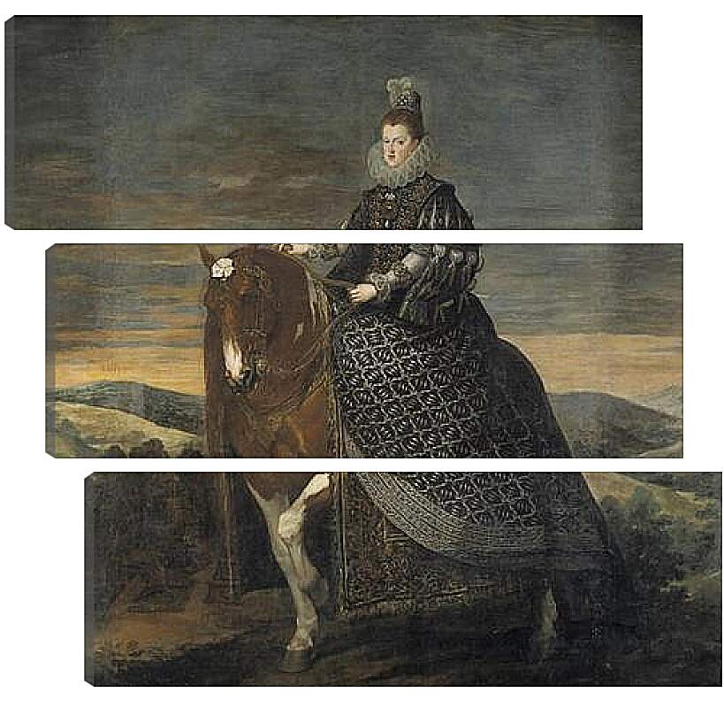 Модульная картина - Queen Margarita de Austria wife of Felipe III. Диего Веласкес