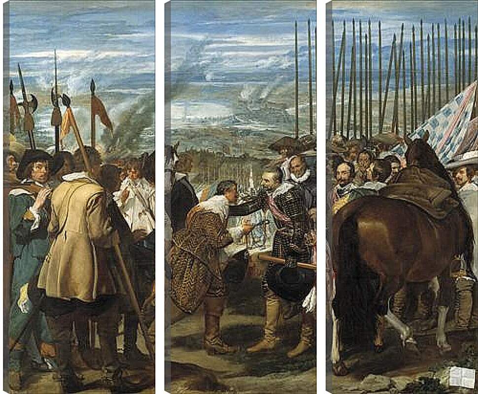 Модульная картина - The Surrender of Breda or The Lances. Диего Веласкес