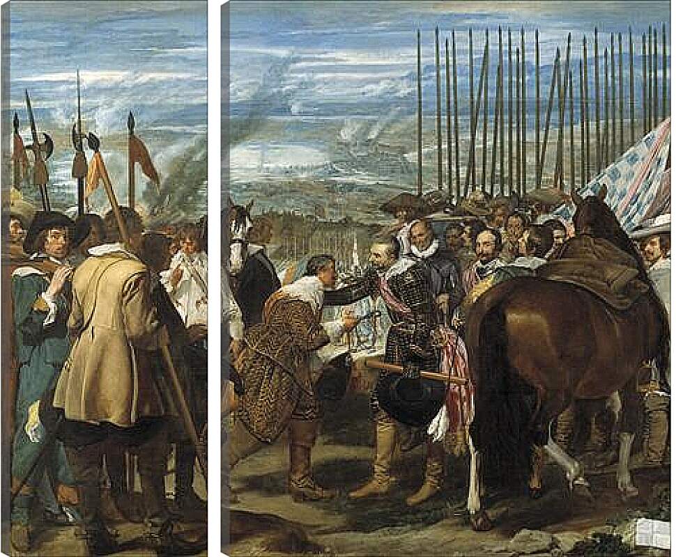 Модульная картина - The Surrender of Breda or The Lances. Диего Веласкес