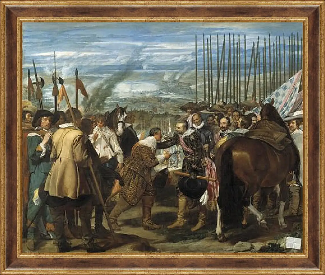 Картина в раме - The Surrender of Breda or The Lances. Диего Веласкес