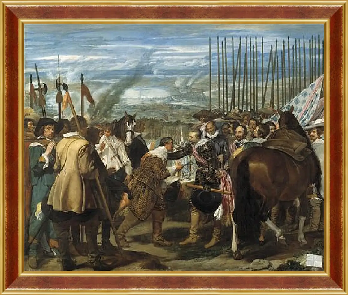 Картина в раме - The Surrender of Breda or The Lances. Диего Веласкес