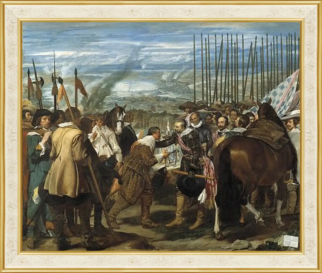 Картина в раме - The Surrender of Breda or The Lances. Диего Веласкес