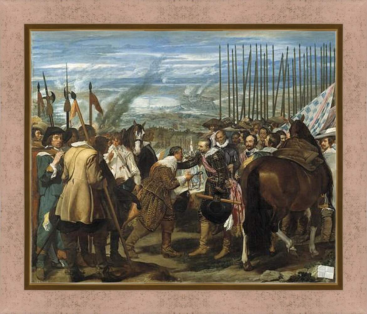 Картина в раме - The Surrender of Breda or The Lances. Диего Веласкес