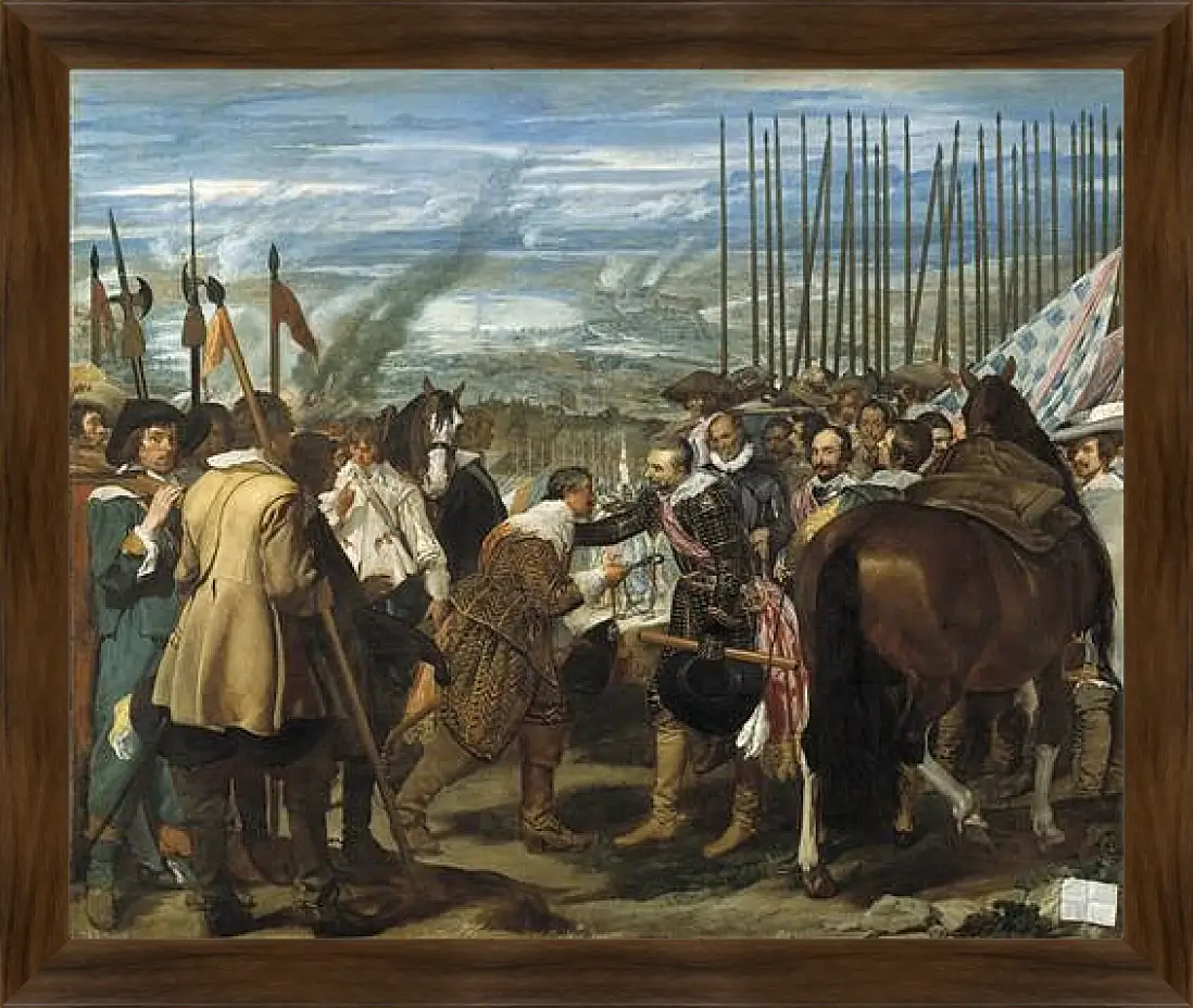 Картина в раме - The Surrender of Breda or The Lances. Диего Веласкес