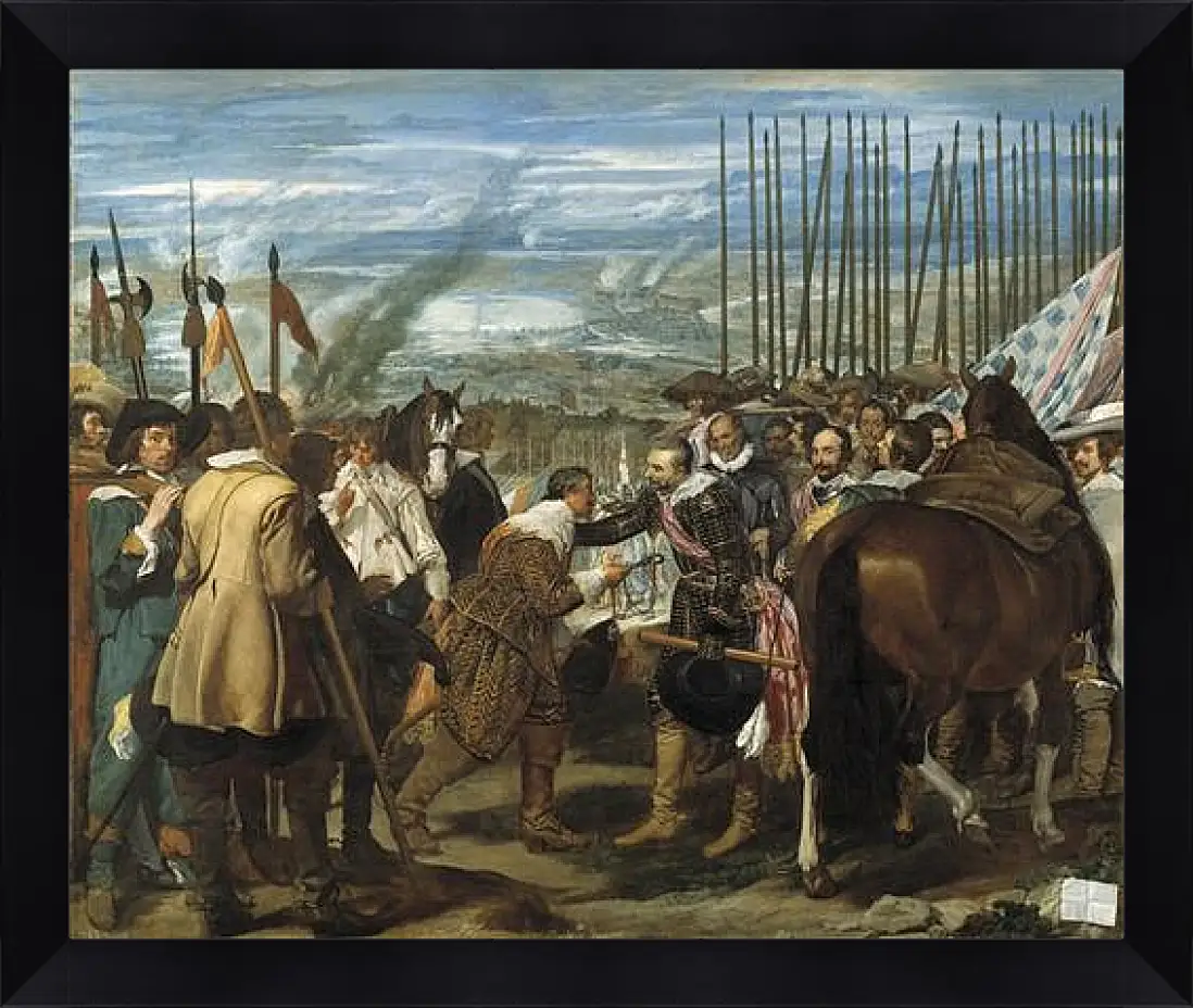 Картина в раме - The Surrender of Breda or The Lances. Диего Веласкес