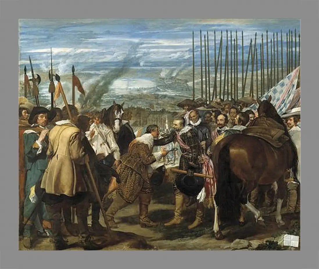 Картина в раме - The Surrender of Breda or The Lances. Диего Веласкес