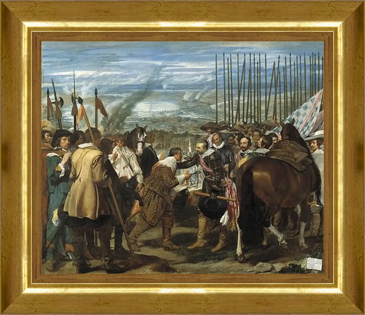 Картина в раме - The Surrender of Breda or The Lances. Диего Веласкес