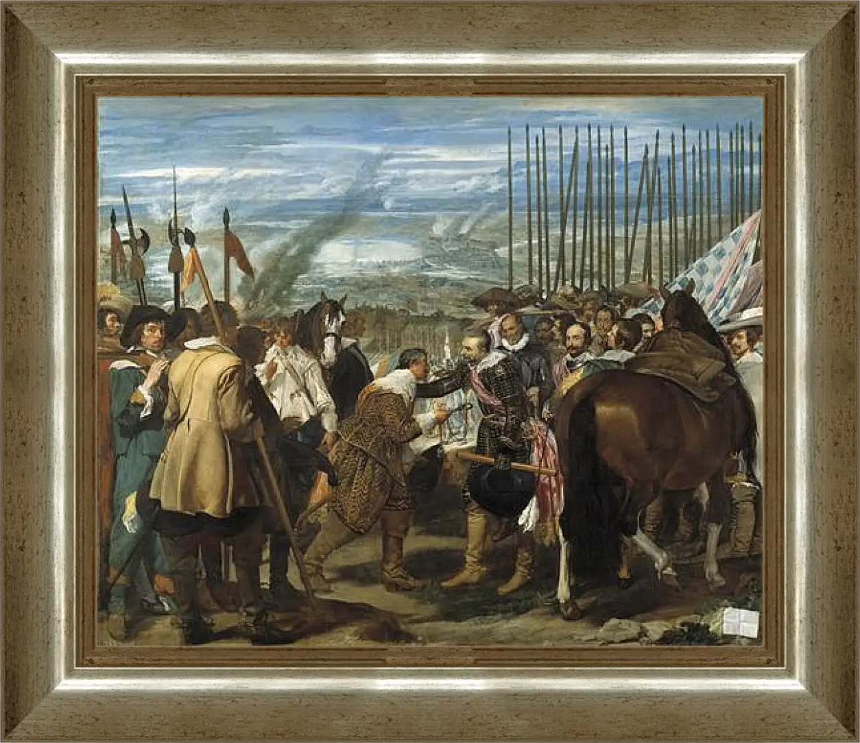 Картина в раме - The Surrender of Breda or The Lances. Диего Веласкес