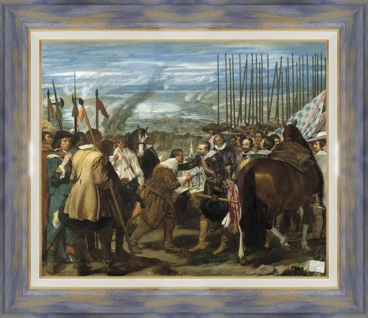 Картина в раме - The Surrender of Breda or The Lances. Диего Веласкес