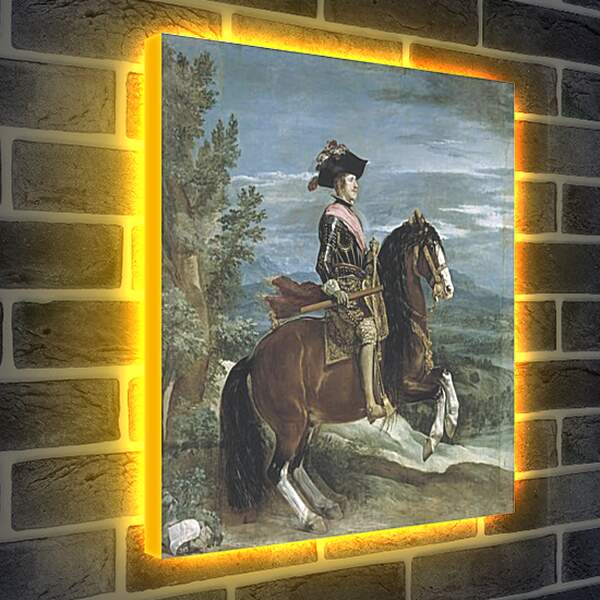 Лайтбокс световая панель - Felipe IV on Horseback. Диего Веласкес