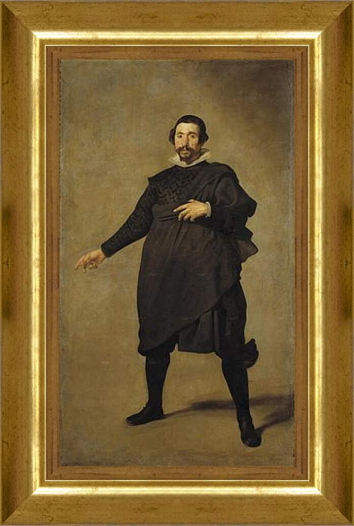 Картина в раме - The Buffoon Pablo de Velladolid. Диего Веласкес