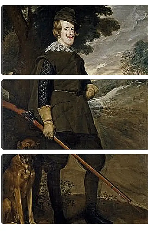 Модульная картина - Felipe IV in Hunting Garb. Диего Веласкес