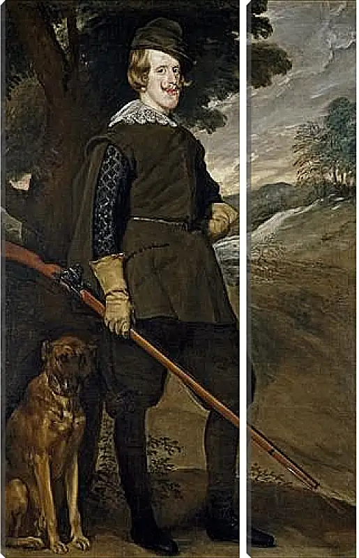 Модульная картина - Felipe IV in Hunting Garb. Диего Веласкес