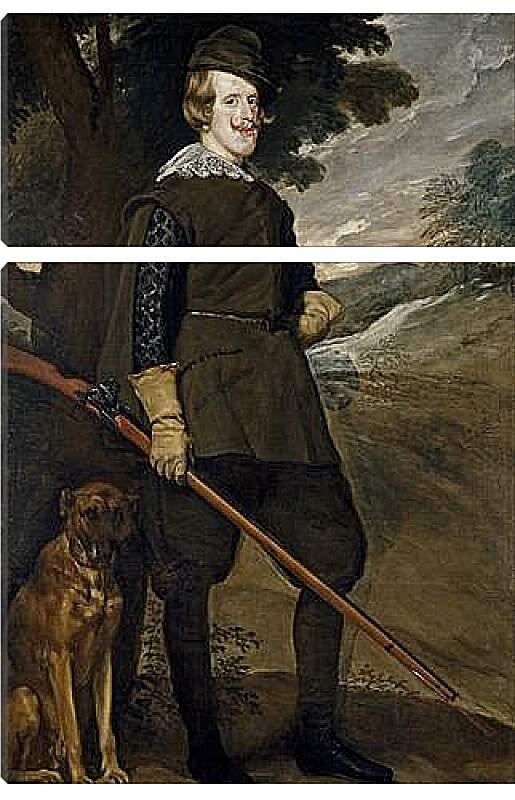 Модульная картина - Felipe IV in Hunting Garb. Диего Веласкес