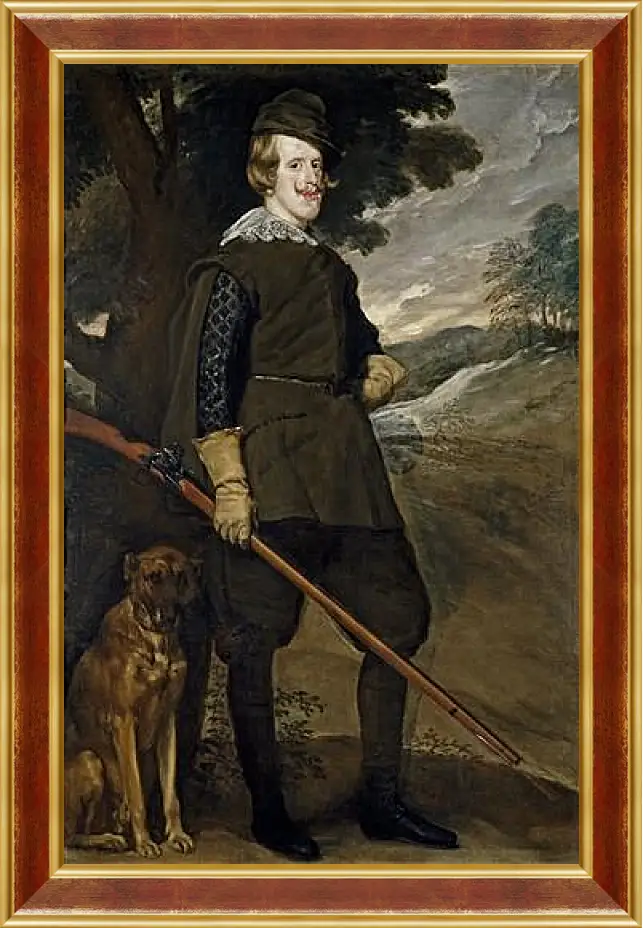 Картина в раме - Felipe IV in Hunting Garb. Диего Веласкес