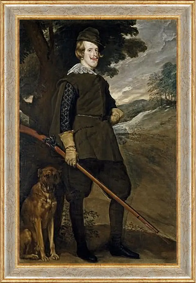 Картина в раме - Felipe IV in Hunting Garb. Диего Веласкес