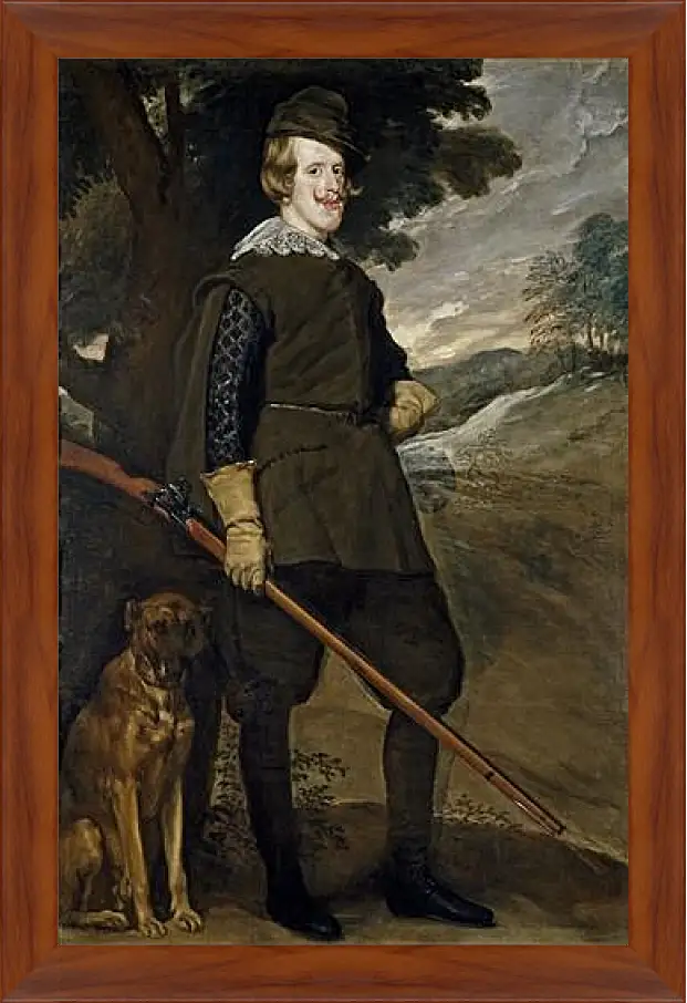 Картина в раме - Felipe IV in Hunting Garb. Диего Веласкес