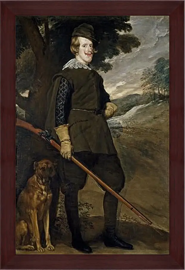 Картина в раме - Felipe IV in Hunting Garb. Диего Веласкес