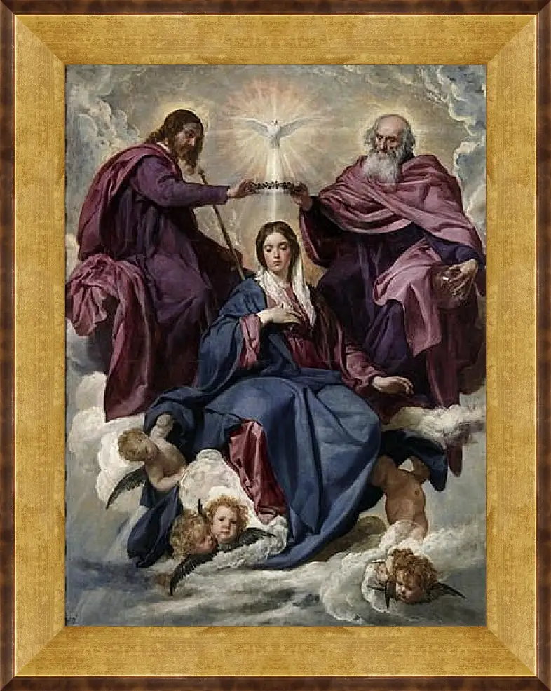 Картина в раме - The Coronation of the Virgin. Диего Веласкес