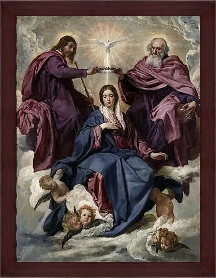 Картина в раме - The Coronation of the Virgin. Диего Веласкес