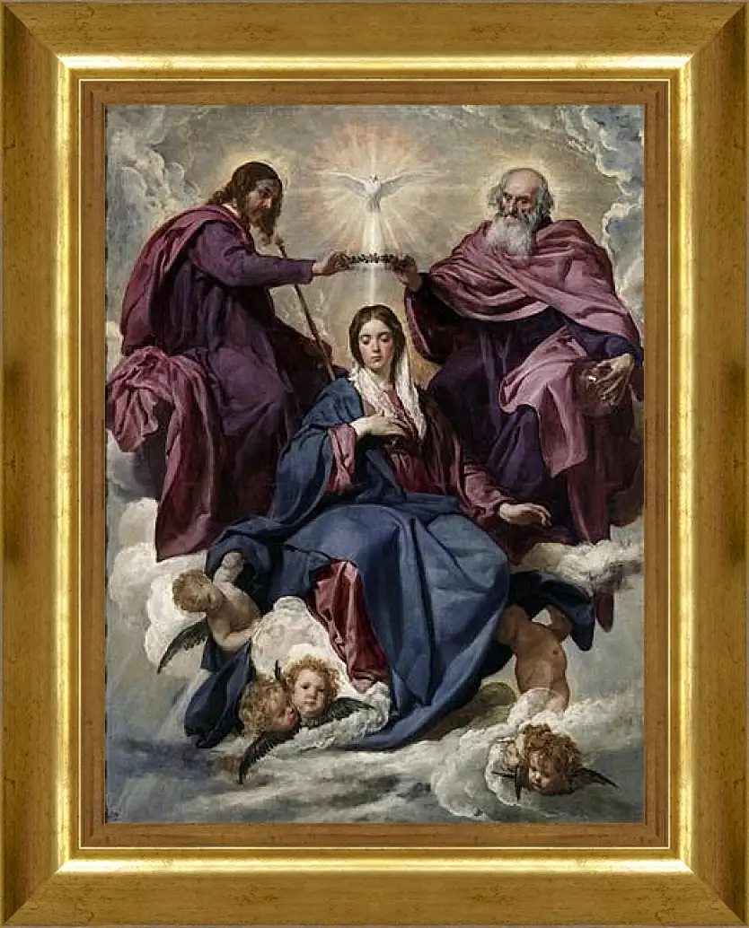 Картина в раме - The Coronation of the Virgin. Диего Веласкес