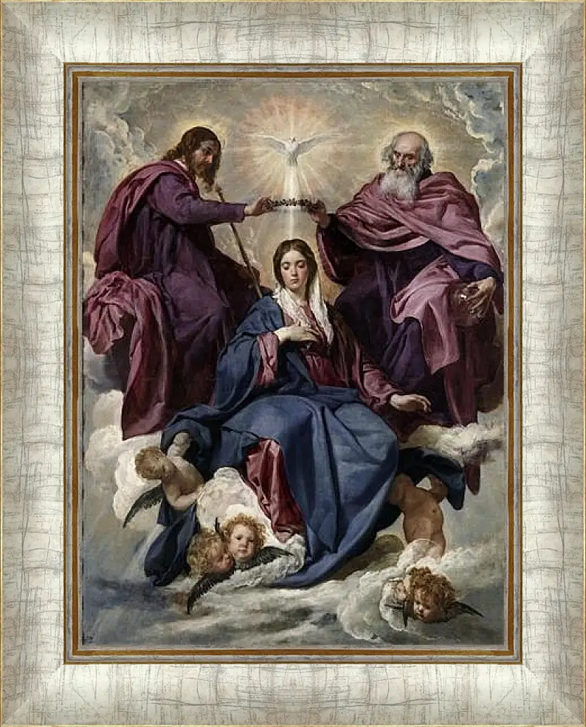 Картина в раме - The Coronation of the Virgin. Диего Веласкес