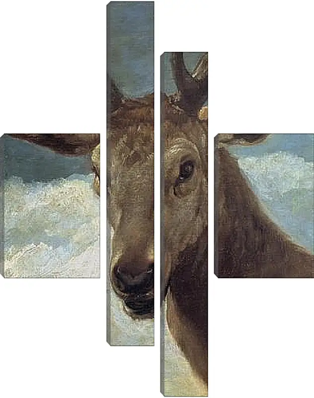 Модульная картина - Head of a Buck. Диего Веласкес