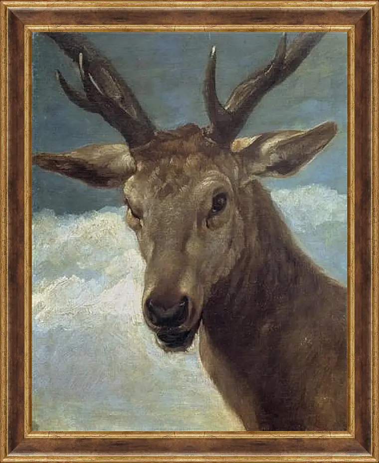 Картина в раме - Head of a Buck. Диего Веласкес