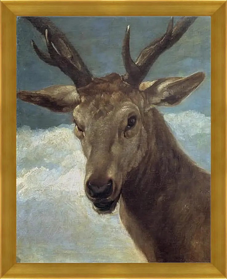 Картина в раме - Head of a Buck. Диего Веласкес