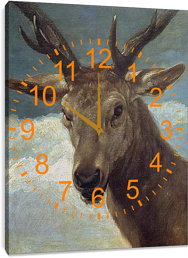 Часы картина - Head of a Buck. Диего Веласкес