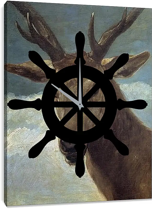 Часы картина - Head of a Buck. Диего Веласкес