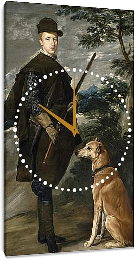 Часы картина - Cardinal-Infante Fernando de Austria. Диего Веласкес
