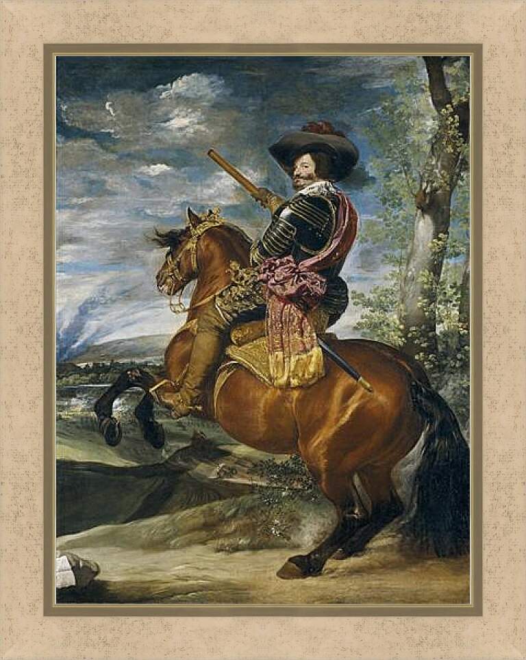 Картина в раме - Gaspar de Guzman Count-Duke of Olivares. Диего Веласкес