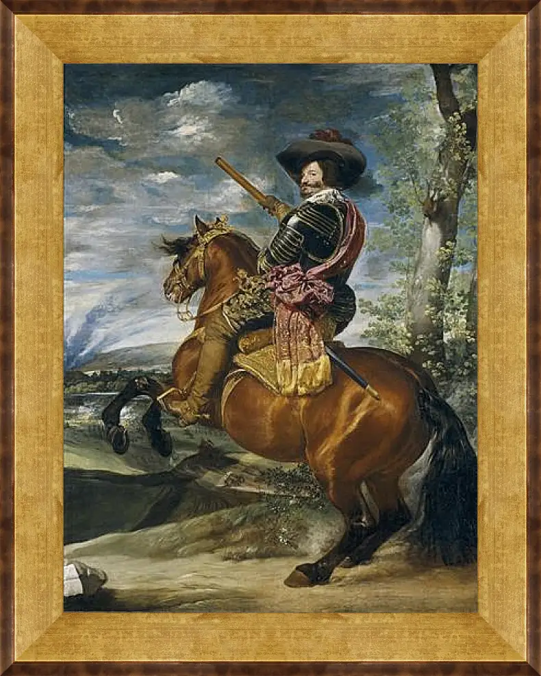 Картина в раме - Gaspar de Guzman Count-Duke of Olivares. Диего Веласкес