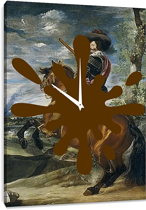 Часы картина - Gaspar de Guzman Count-Duke of Olivares. Диего Веласкес