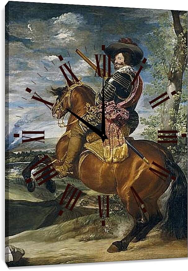 Часы картина - Gaspar de Guzman Count-Duke of Olivares. Диего Веласкес