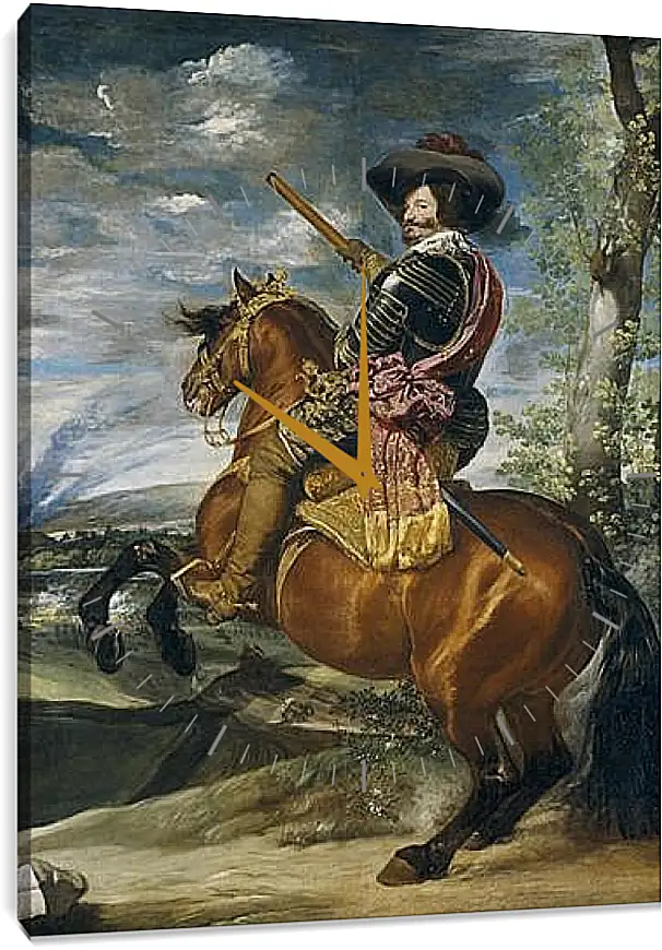 Часы картина - Gaspar de Guzman Count-Duke of Olivares. Диего Веласкес