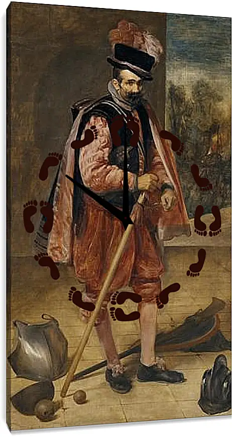 Часы картина - The Buffoon called Juan de Austria. Диего Веласкес