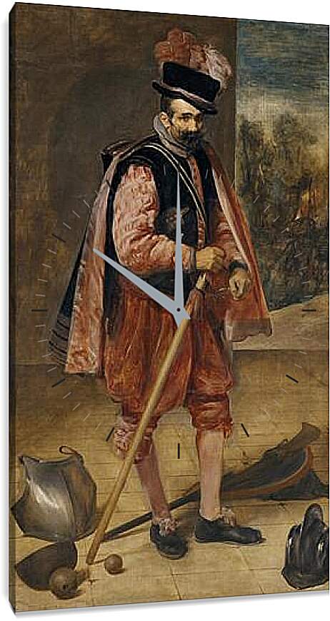 Часы картина - The Buffoon called Juan de Austria. Диего Веласкес