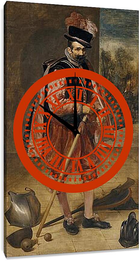 Часы картина - The Buffoon called Juan de Austria. Диего Веласкес