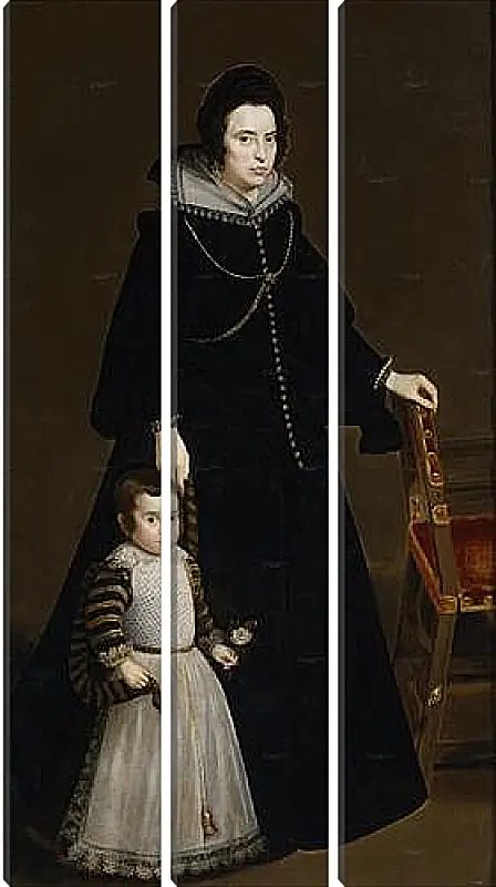 Модульная картина - Antonia de Ipenarrieta y Galdos and her son Luis. Диего Веласкес