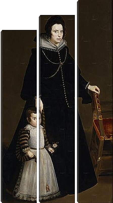 Модульная картина - Antonia de Ipenarrieta y Galdos and her son Luis. Диего Веласкес