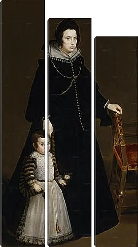 Модульная картина - Antonia de Ipenarrieta y Galdos and her son Luis. Диего Веласкес