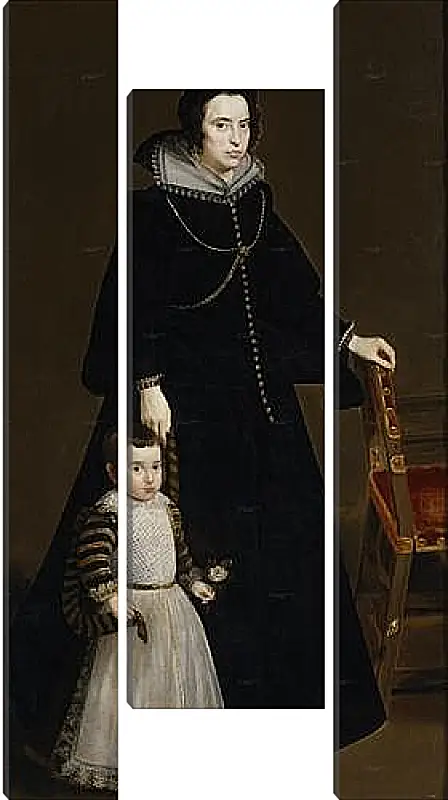 Модульная картина - Antonia de Ipenarrieta y Galdos and her son Luis. Диего Веласкес