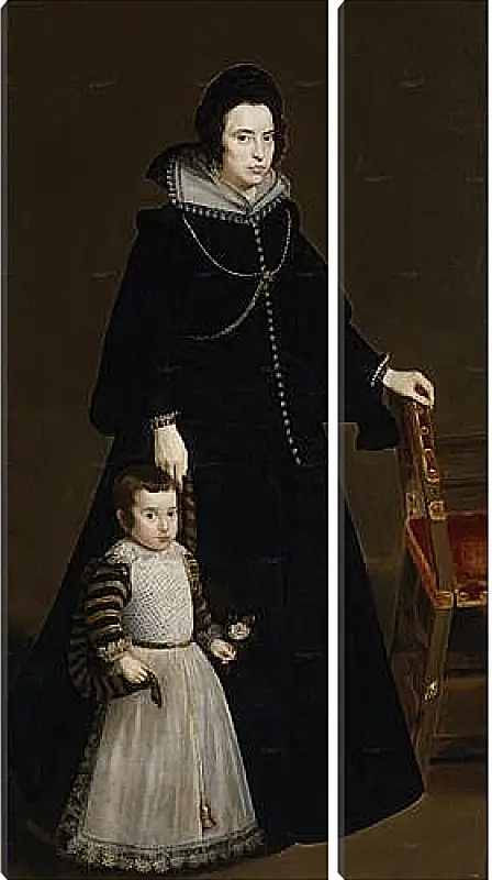 Модульная картина - Antonia de Ipenarrieta y Galdos and her son Luis. Диего Веласкес