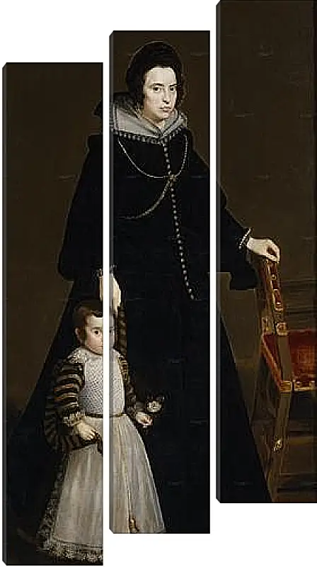 Модульная картина - Antonia de Ipenarrieta y Galdos and her son Luis. Диего Веласкес