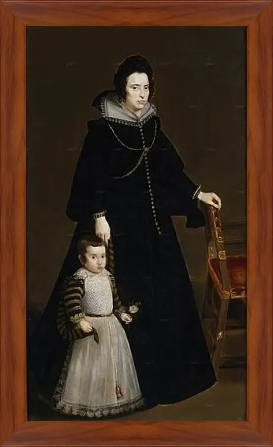 Картина в раме - Antonia de Ipenarrieta y Galdos and her son Luis. Диего Веласкес