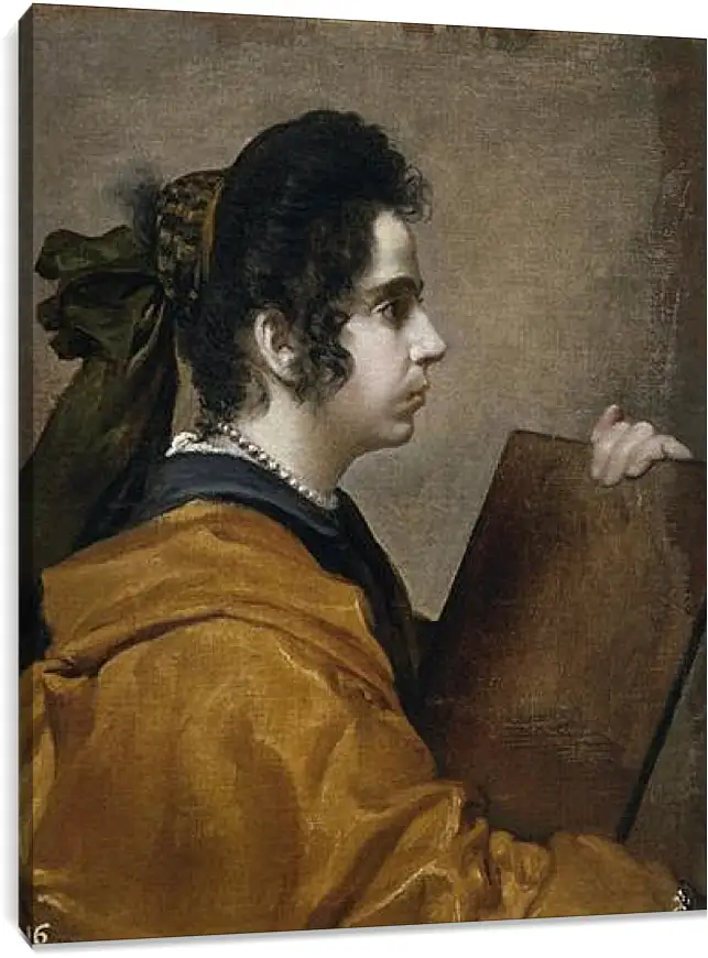 Постер и плакат - Juana Pacheco Wife of the Artist. Диего Веласкес